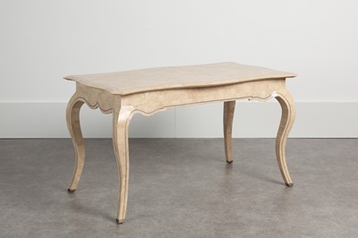 Lot 66 - A tessellated stone side table or desk