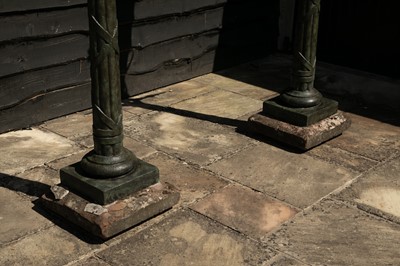 Lot 460 - A pair of Regency cast iron pier lights