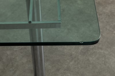 Lot 144 - A chrome dining table