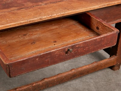 Lot 34 - A pine farmhouse table