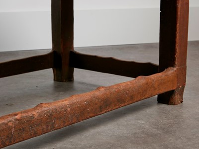 Lot 34 - A pine farmhouse table