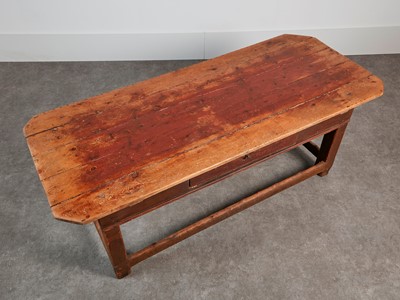 Lot 34 - A pine farmhouse table