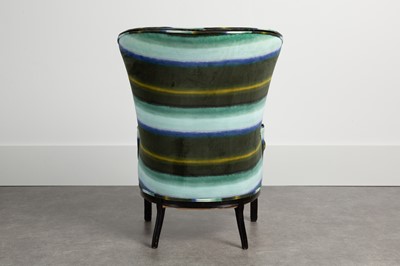 Lot 85 - A Regency-style wingback armchair