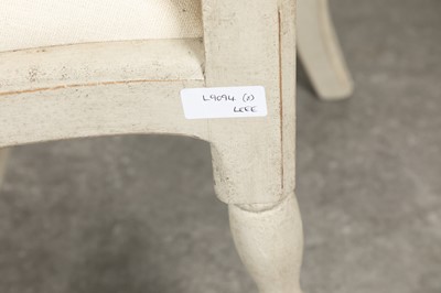 Lot 69 - A pair of painted armchairs