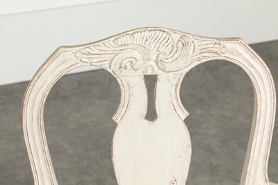 Lot 69 - A pair of painted armchairs