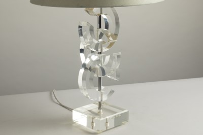 Lot 142 - A 'Chanel' Lucite table lamp