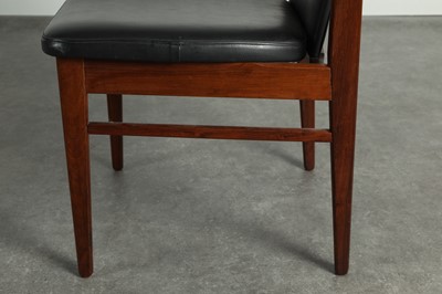 Lot 52 - A rosewood desk chair