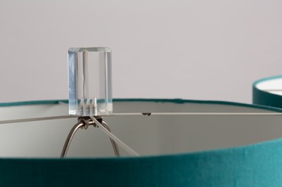 Lot 156 - A pair of Lucite table lamps