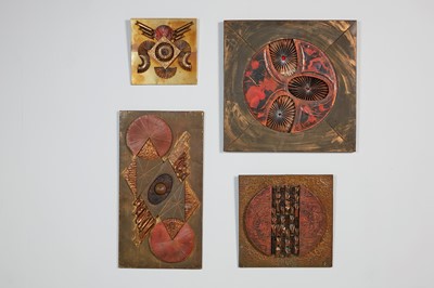 Lot 376 - Four brutalist wall panels