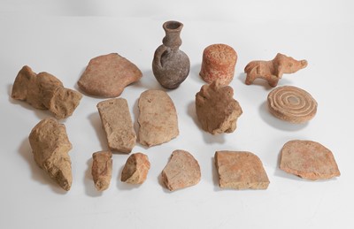 Lot 286 - A collection of Chandraketugarh terracotta pottery