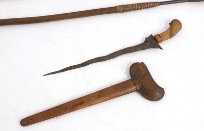 Lot 271 - A collection of tribal weapons