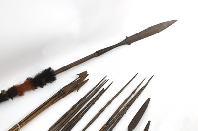 Lot 271 - A collection of tribal weapons