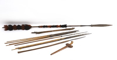 Lot 271 - A collection of tribal weapons