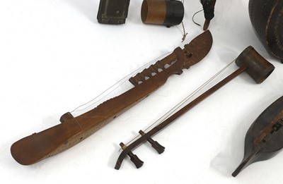 Lot 287 - A collection of Southeast Asian musical instruments