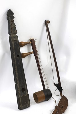 Lot 287 - A collection of Southeast Asian musical instruments
