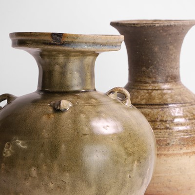 Lot 2 - A Chinese celadon-glazed vase