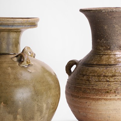 Lot 2 - A Chinese celadon-glazed vase