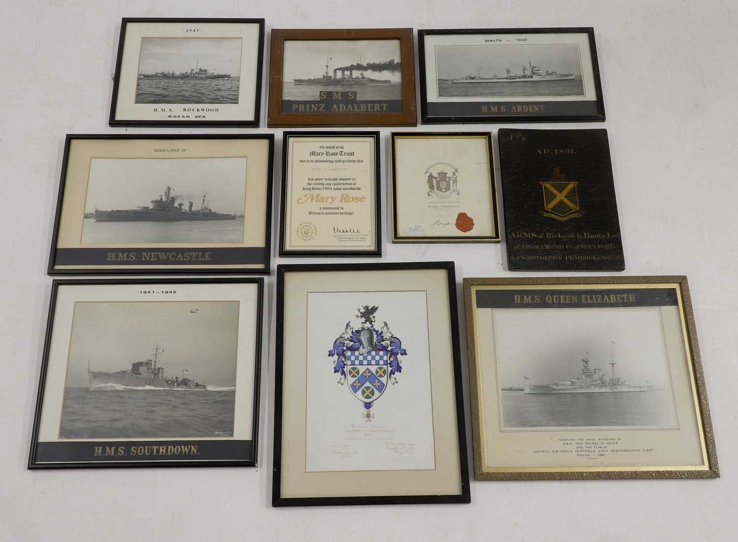 Lot 149 - Photographs and ephemera relating to warships