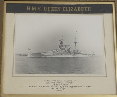 Lot 149 - Photographs and ephemera relating to warships