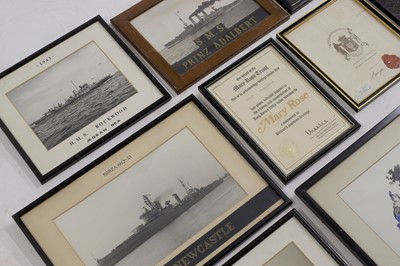 Lot 149 - Photographs and ephemera relating to warships