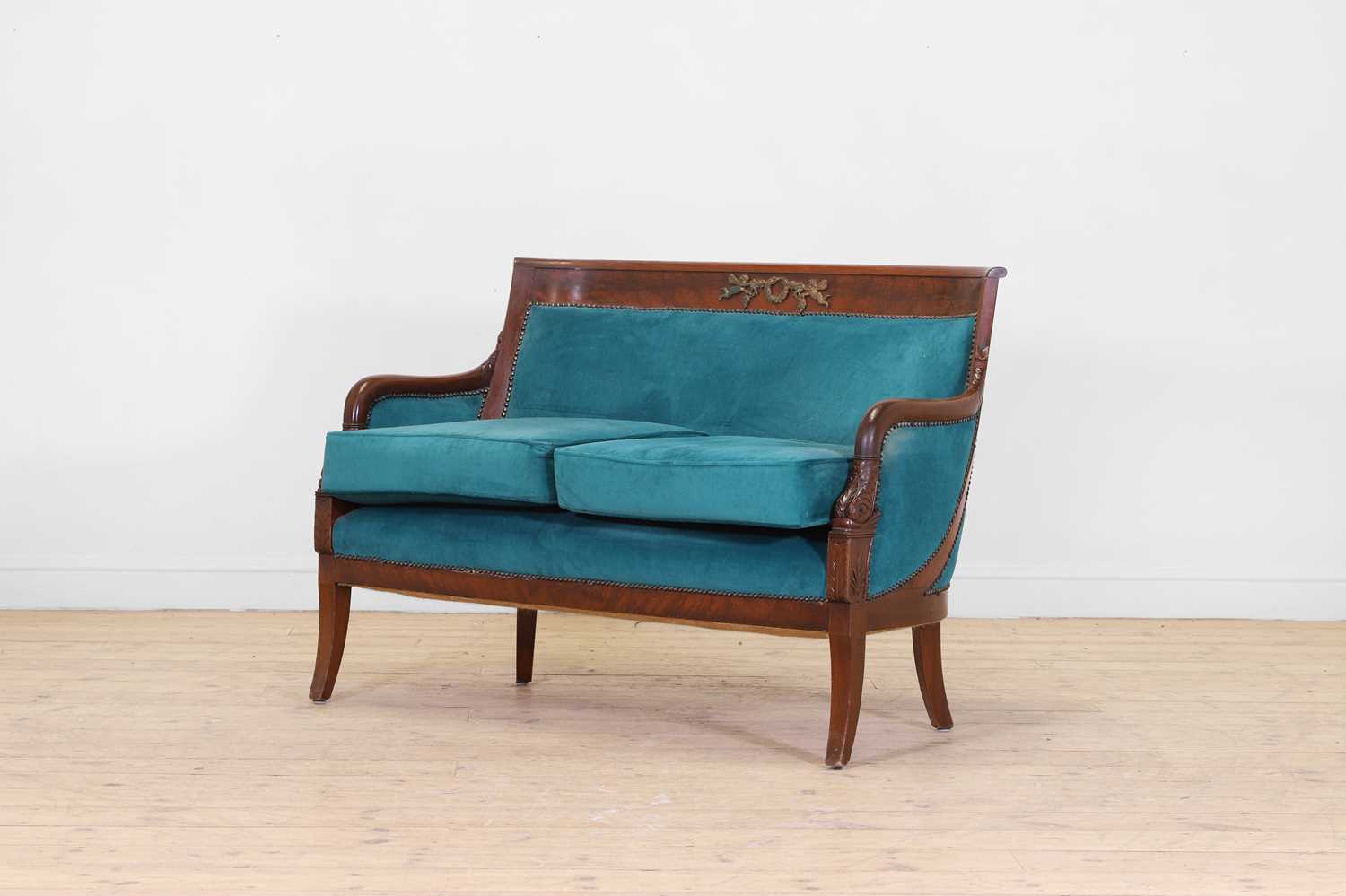 Lot 54 - An Empire-style mahogany settee
