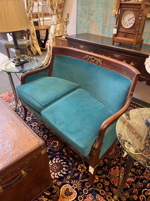 Lot 54 - An Empire-style mahogany settee