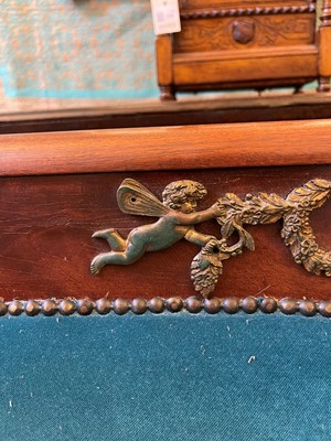 Lot 54 - An Empire-style mahogany settee