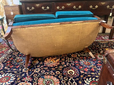 Lot 54 - An Empire-style mahogany settee