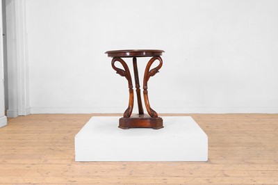 Lot 87 - A Regency-style mahogany occasional table