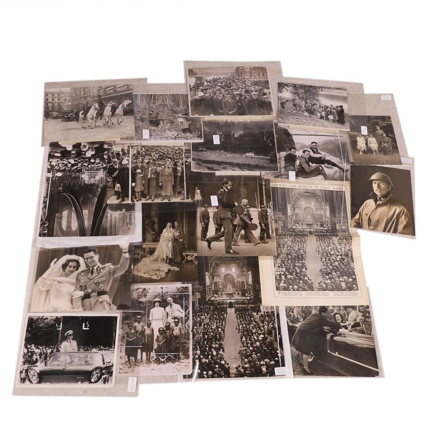 Lot 134 - A collection of photographs of Belgian royalty