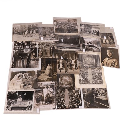 Lot 134 - A collection of photographs of Belgian royalty