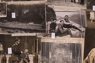 Lot 134 - A collection of photographs of Belgian royalty