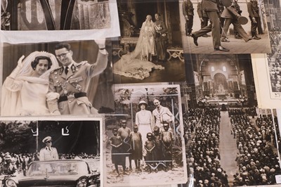 Lot 134 - A collection of photographs of Belgian royalty