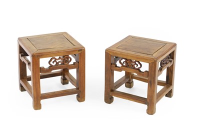 Lot 94 - A pair of Chinese elm stands
