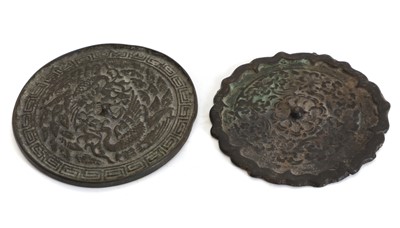 Lot 81 - Two Chinese bronze mirrors