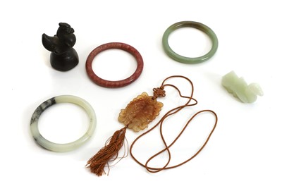 Lot 142 - A Chinese jade animal carving