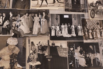 Lot 126 - A collection of press photographs of mixed royalty and aristocrats