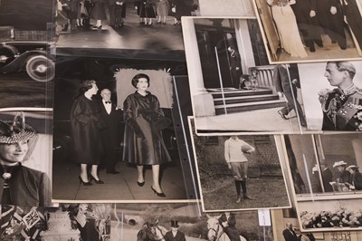 Lot 126 - A collection of press photographs of mixed royalty and aristocrats