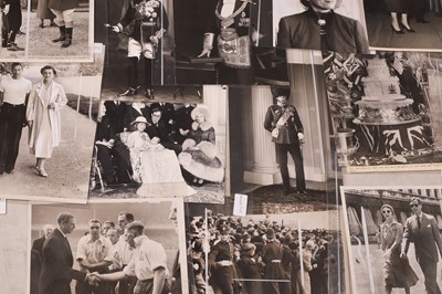 Lot 126 - A collection of press photographs of mixed royalty and aristocrats