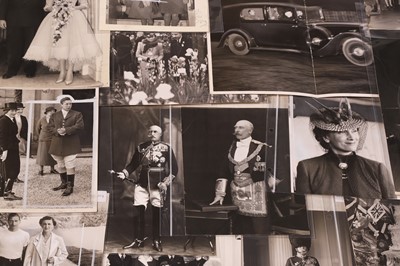 Lot 126 - A collection of press photographs of mixed royalty and aristocrats