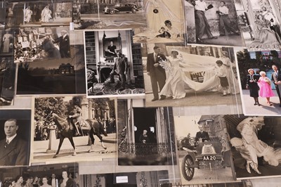 Lot 126 - A collection of press photographs of mixed royalty and aristocrats