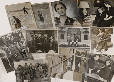 Lot 135 - A collection of press photographs of Edward VIII and Wallis Simpson