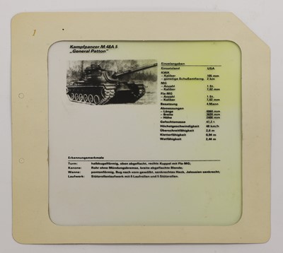 Lot 148 - A collection of GDR (East German) slides of Western tanks