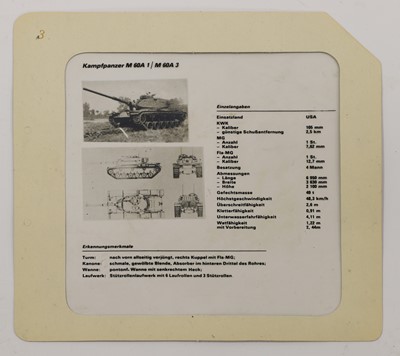 Lot 148 - A collection of GDR (East German) slides of Western tanks
