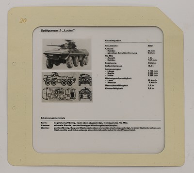 Lot 148 - A collection of GDR (East German) slides of Western tanks