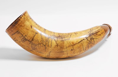 Lot 297 - An American colonial powder horn