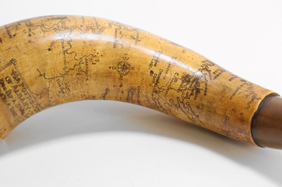 Lot 297 - An American colonial powder horn