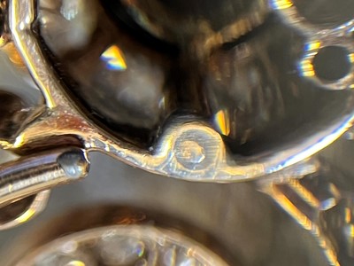 Lot 55 - A set of two old cut diamond brooches