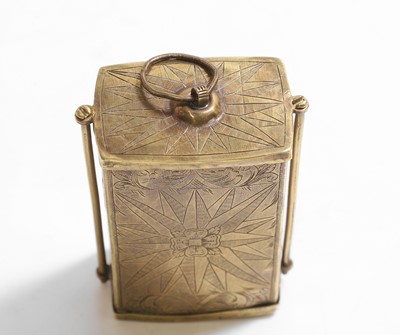 Lot 190 - A rare French brass-mounted lodestone