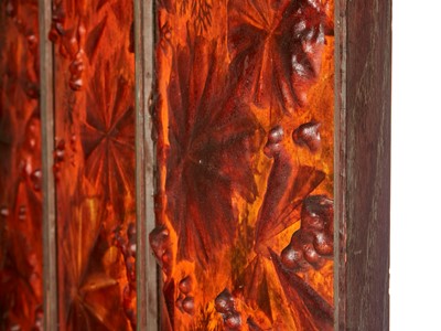 Lot 191 - A set of three resin-mounted panels